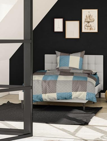 Bierbaum Bettwäsche 6277, Renforcé, 100% Baumwolle, designed in Germany, mokka 04, 135 x 200 + 80 x 80 cm im Sale